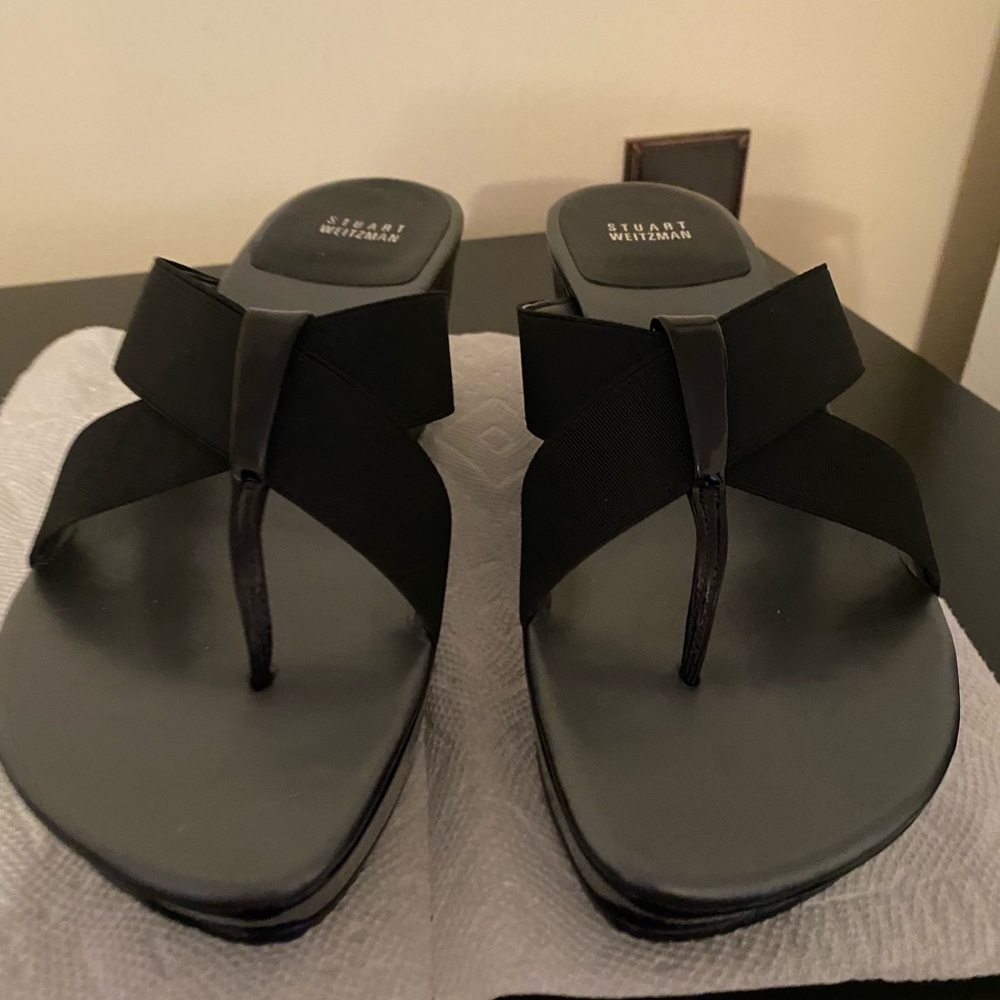 New Black Patent Stuart Weitzman Platforms